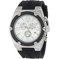 Men's 30025-02S-BB Throttle Chronograph Silver Dial Watch