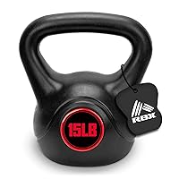RBX Cement Kettlebell with Shock-Proof Plastic Coating for CrossFit Training