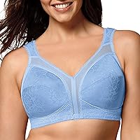 PLAYTEX Women's 18 Hour Comfort-Strap Wireless Bra, Full-Coverage Bra with 4-Way TruSupport, Single & 2-Pack