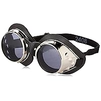 Classic Round Lens Moto Goggles Motorcycle MX Convertible Motorbike Scooter Interchangeable Lenses Steampunk Burning