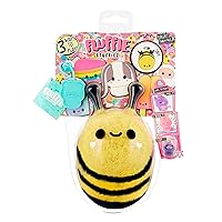 Bee Small Collectible Feature Plush - Surprise Reveal Unboxing Huggable Tactile Play Fidget DIY Ultra Soft Fluff