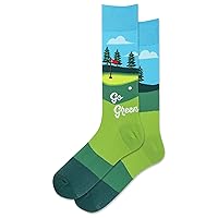Hot Sox Men's Fun Golf Crew Socks-1 Pair Pack-Cool & Funny Novelty Fashion Gifts