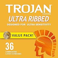 Ultra Ribbed Condoms For Ultra Stimulation, 36 Count, 1 Pack