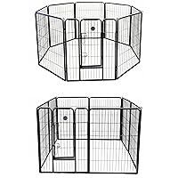 Go Pet Club Heavy Duty Pet Play and Exercise Pen with 8 Panels, 40-Inch