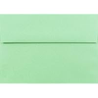 Green Pastel 100 Boxed (5-1/4 x 7-1/4) A7 for 5 X 7 Invitations Announcements from The Envelope Gallery