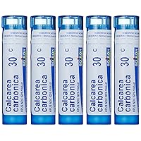 Homeopathic Medicine Calcarea Carbonica, 30C Pellets, 80-Count Tubes (Pack of 5)