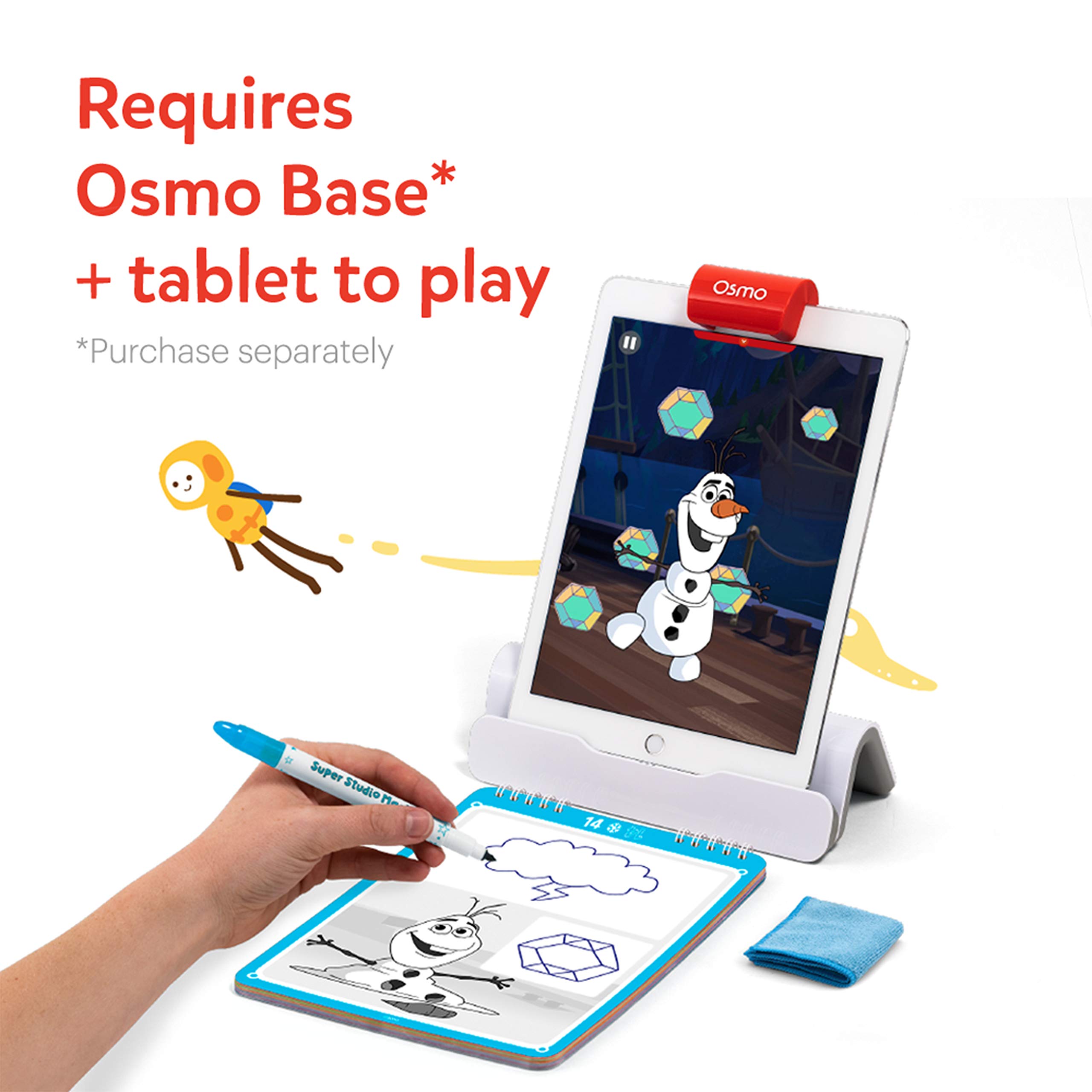 Osmo - Super Studio Disney Frozen 2 - Ages 5-11 - Learn to Draw - For iPad or Fire Tablet Educational Learning Games - STEM Toy Gifts for Kids, Boy & Girl - Ages 5 6 7 8 9 10 11 (Osmo Base Required)
