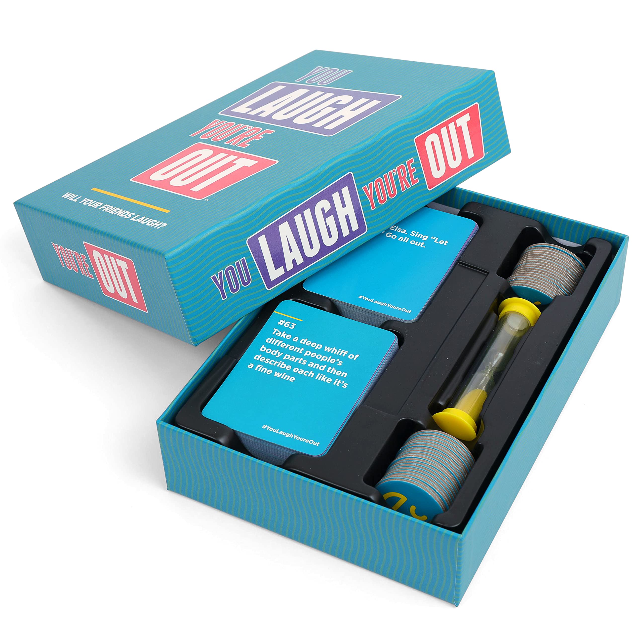 DSS Games You Laugh You're Out - The Official Family Game Where If You Laugh, You Lose. Great for Big Groups & Kids