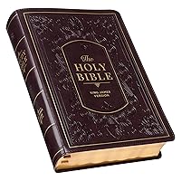KJV Study Bible, Standard King James Version Holy Bible, Burgundy Leather