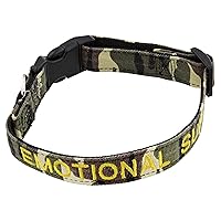 Emotional Support Service Dog Collar - 16.5 to 24in Camo Large Dog Collar for Large Sized Dogs