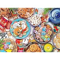 Buffalo Games - Aimee Stewart - Cookies and Cocoa - 1000 Piece Jigsaw Puzzle for Adults Challenging Puzzle Perfect for Game Nights - 1000 Piece Finished Size is 26.75 x 19.75, Large