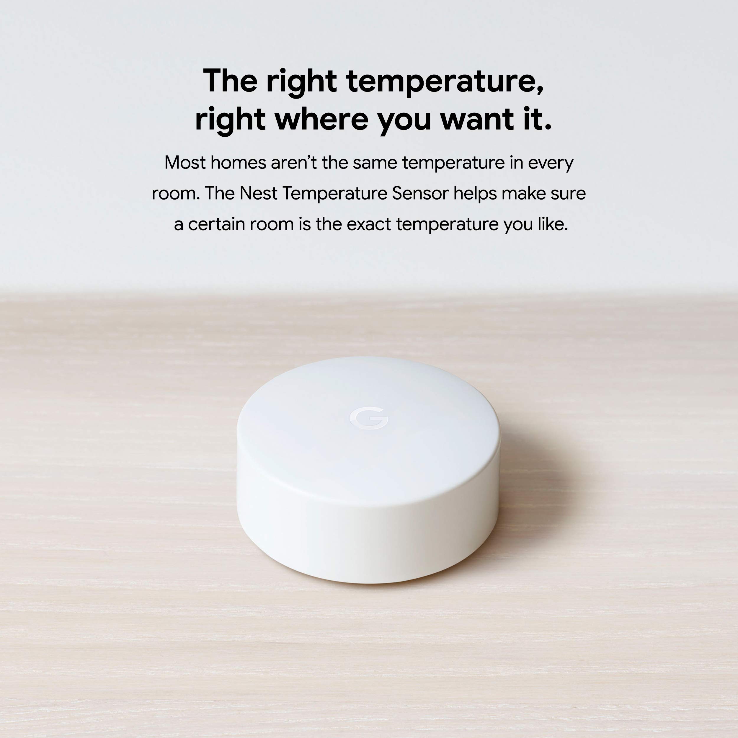 Google Nest Temperature Sensor 3 Count Pack - Nest Thermostat Sensor - Nest Sensor That Works with Nest Learning Thermostat and Nest Thermostat E - Smart Home