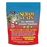 EPIC REPELLENTS 15003 Cat Scram All Natural, Animal, People and Pet Safe Granular Repellent, 3.5Pounds
