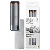 Winsor & Newton Studio Collection Artist Pencils, Graphite Pencils, Set of 6