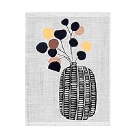 Decorated Vase with Plant III' Canvas Art by Melissa Wang