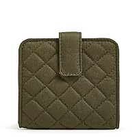 Vera Bradley Cotton Finley Small Wallet with RFID Protection, Climbing Ivy Green