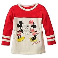Disney Mickey and Minnie Mouse Long Sleeve T-Shirt for Girls Multi