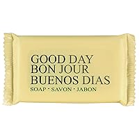 Good$ Day GTP 390150 Amenity Bar Soap, Pleasant Scent, 1.5 oz, White (Pack of 500)