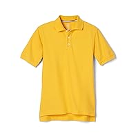 Boys' Short Sleeve Pique Polo Uniform Shirt (Standard & Husky)