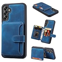Smartphone Flip Cases Compatible with Samsung Galaxy A34 5G Case Wallet, Vintage PU Leather Magnetic Flip TPU Bumper Drop Protective Covers Compatible with Samsung Galaxy A34 5G Wallet Case Compatible