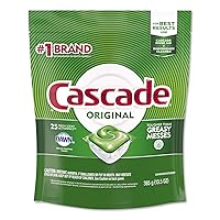 Cascade ActionPacs, Fresh Scent, 13.5 oz Bag, 25/Pack, 5 Packs/Carton