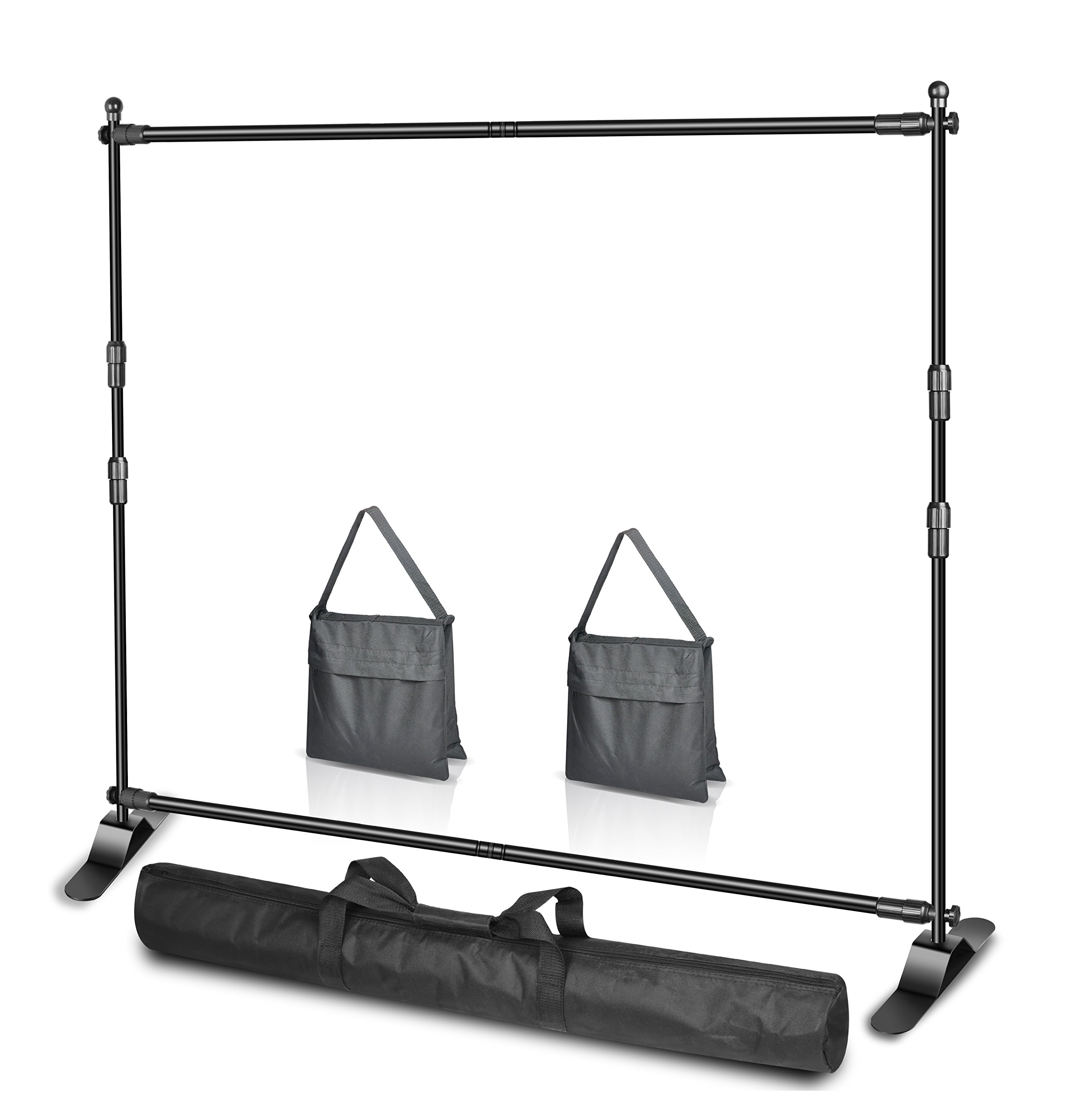 Mua EMART 10 x 8ft (W X H) Photo Backdrop Banner Stand - Adjustable  Telescopic Tube Trade Show Display Stand, Step and Repeat Frame Stand for  Professional Photography Booth Background Stand Kit