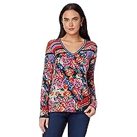 Johnny Was Women's The Janie Favorite Long Sleeve V-Neck Tee