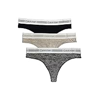 Calvin Klein Women`s Modern Modal Thongs 3 Pack