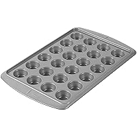 Wilton Ever-Glide Mini Muffin Pan, Cup Cakes, Roasted Veggies, Shredded Potato Egg Cups and More, 24-Cup