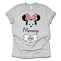 Mickey Minnie Couple Shirts Dad Mom Couple Matching Pregnancy Announcement T-Shirt-(Sold Separately)