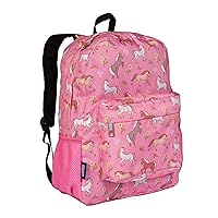 Wildkin 16-Inch Kids Backpack for Boys & Girls, Perfect for Elementary School Backpack, Features Padded Back & Adjustable Strap, Ideal Size for School & Travel Backpacks (Wild Horses)