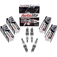 Autolite APP104 Double Platinum Automotive Replacement Spark Plugs (4 Pack)