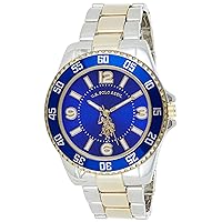 U.S. Polo Assn. Men's Two-Toned, Royal Blue Dial, Automatic Quartz Metal/Alloy Fold-Over-Clasp Watch - USC80514