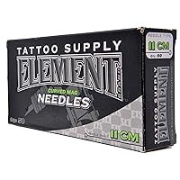 Tattoo Needles - Long Bar - Curved Mag - Magnum - Box of 50 - Long Taper - Box of 50 Pins 11CM