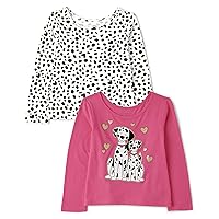 The Children's Place Baby Toddler Girl Long Sleeve Fashion Shirts 2-Pack