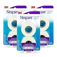 Nexcare Durapore Durable Cloth Tape, From the #1 Leader in U.S. Hospital Tapes, 1 Inch X 10 Yards, 6 Rolls