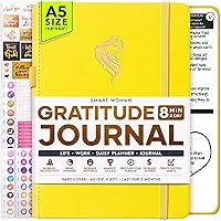 Gratitude Journal for Women - A 5 Minute Guided Daily Journaling Experience - 90 Day Creating Mindfulness Journal, Success and Happiness in Life - Undated Affirmation Journal or Planner, Vision Board
