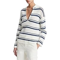 Vince Women's Racked Ribbed Stripe Pullover