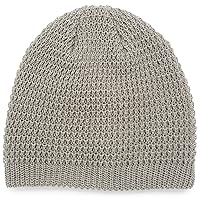 Saction Men's Knit Hat, Made in Japan, Spring and Summer Knit, Linen, Short Watch