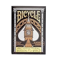 Bicycle Architectural Wonders of The World Playing Cards, Black