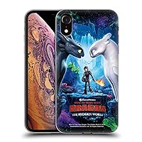 Head Case Designs Officially Licensed How to Train Your Dragon Hiccup, Toothless & Light Fury III The Hidden World Soft Gel Case Compatible with Apple iPhone XR
