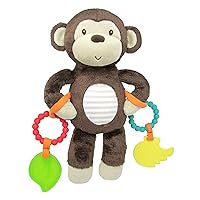 Carter's Plush Monkey Stuffed Animal with Teether Rings, 11
