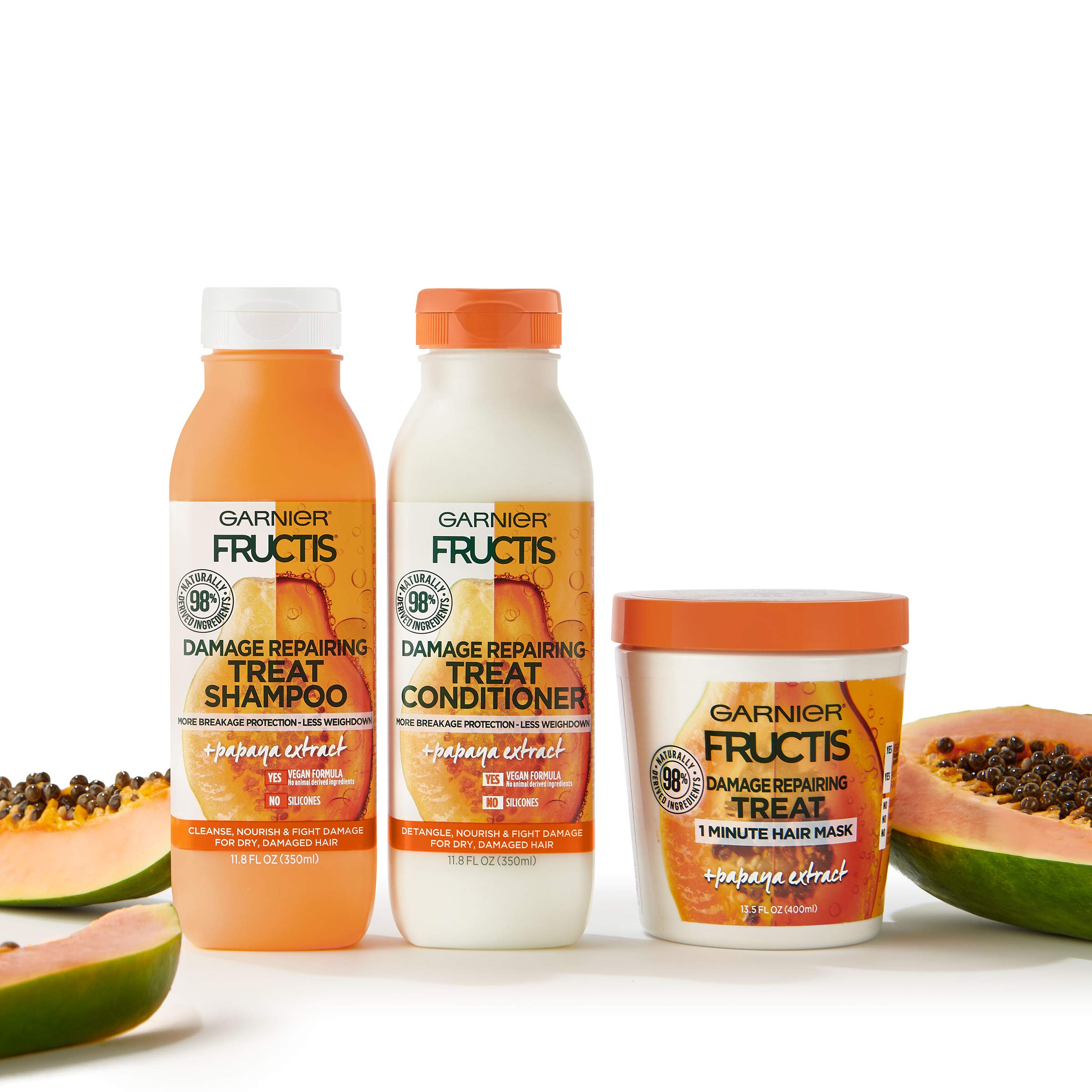 Mua Garnier Fructis Damage Repairing Treat 1 Minute Hair Mask with Papaya  Extract for Shine and Scalp Health,  Fl Oz (Pack of 1) trên Amazon Mỹ  chính hãng 2023 | Fado
