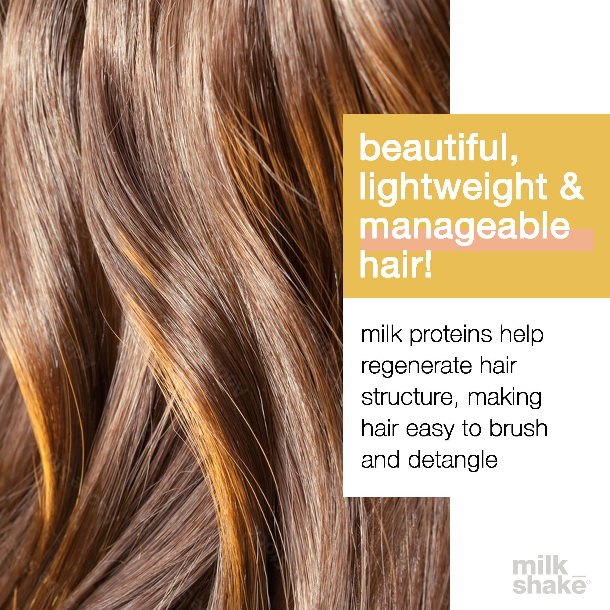 milk_shake Leave-In Conditioner Detangler Spray for Natural, Curly or Straight Hair - Protects and Hydrates Color Treated and Dry Hair, 11.8 Fl Oz (Pack of 2)