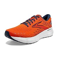 Brooks Men's Glycerin 20 Neutral Running Shoe - Orange/Titan/Flame - 10.5 Medium