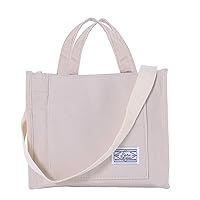 TCHH-DayUp Small Corduroy Tote Bag for Women Mini Crossbody Shoulder Bag