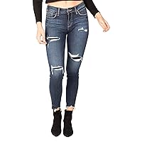 Silver Jeans Co. Elyse Mid-Rise Curvy Fit Skinny Jeans L03116EGX410