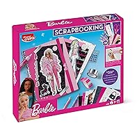 Maped Creativ Barbie Scrapbooking – Children's Crafts – Set of 55 Accessories – Sheets and Notebook to Personalise – Ages 7 and Up