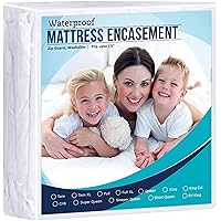 Utopia Bedding Zippered Mattress Encasement Queen - 100% Waterproof and Bed Bug Proof Mattress Protector - Absorbent, Six-Sided Mattress Cover