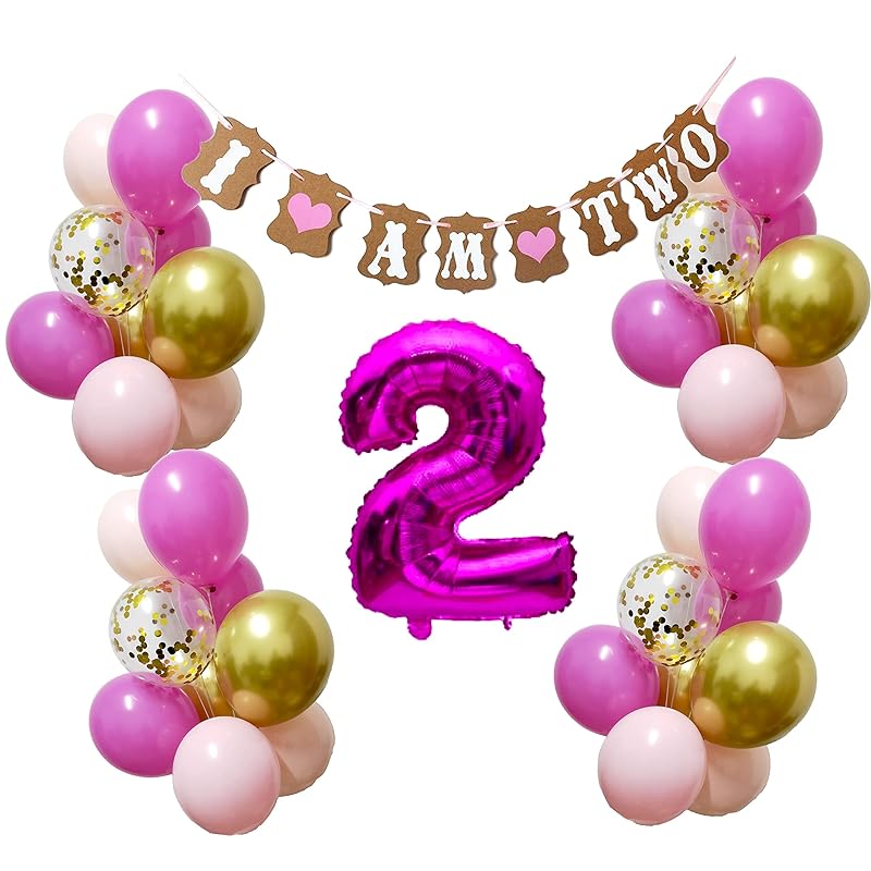 Cheap Happy Birthday Balloons Kids 1 2 3 Years Birthday Decoration Pink  Blue Number Foil Ballons It's A Boy Girl Baby Shower Party | Joom